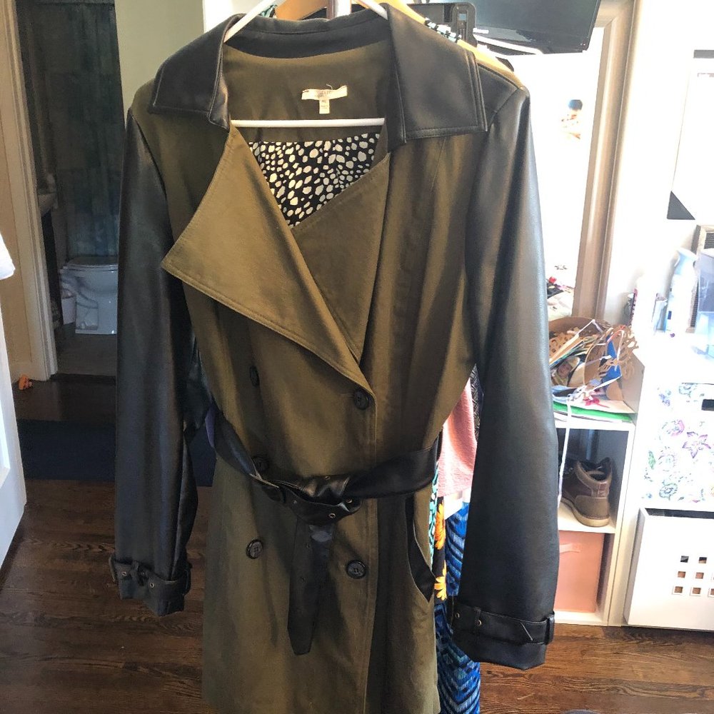 Olive green coat